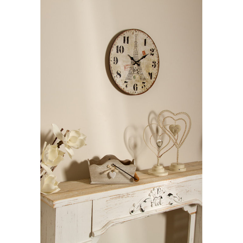 Close Wood Wall Clock