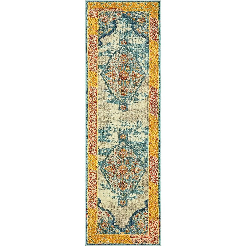 Abstract Indoor Rug, Runner 2' x 6'7"