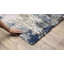 Tapis abstrait gris / bleu sarcelle Sven-318085045
