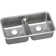 Lustertone 32.0625" L x 18.5" W Double Basin Undermount Kitchen Sink with Aqua Divide