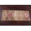 Tapis brun / rouge en laine noué à la main de conception unique 1 pi 5 po x 3 pi 7 po New Age
