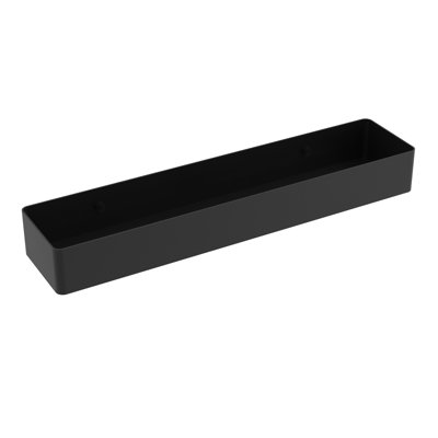 Wall Wall-Mounted Shelf - Matte Black, Premium Brass Construction, Installation Hardware Included