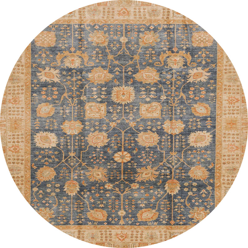 Abstract Indoor Rug, Round 3'