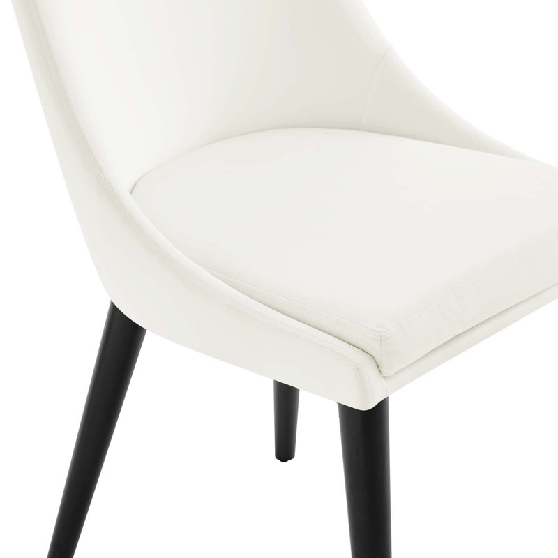Modway Viscount Performance Velvet Dining Chair, White, 2