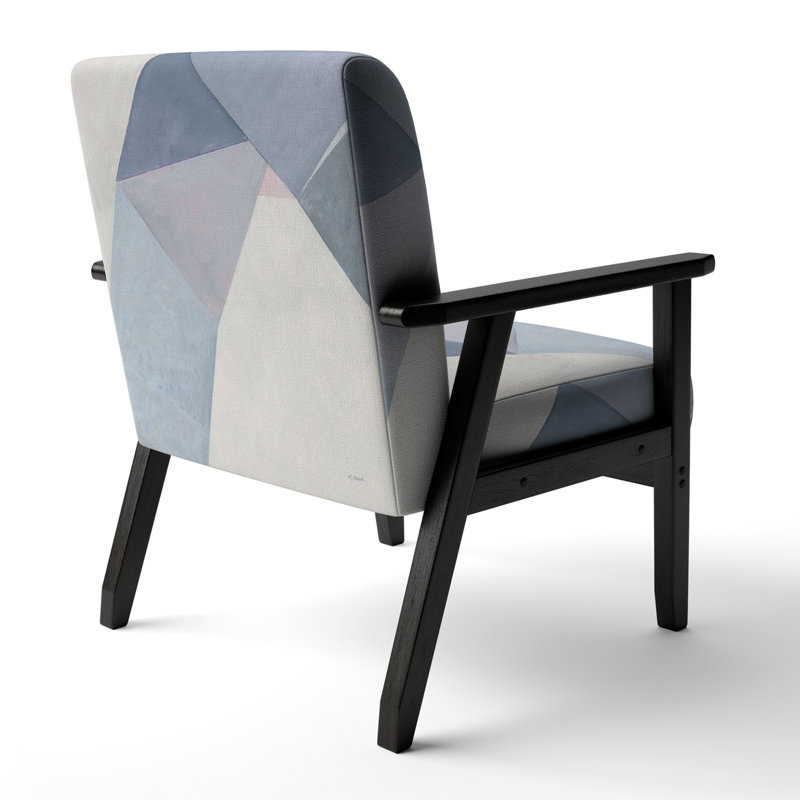 Fauteuil d'appoint rembourré Mid-Century
