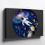 Toile, collage cosmique envoûtant avec un astronaute dans un art mural-770864322