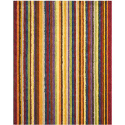 Frann Hand Loomed Wool Striped Rug