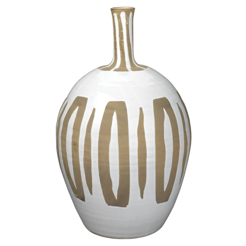 Handcrafted Ceramic Bud Table Vase in Natural Tone