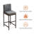 Bar Stools Set Of 4, 30'' Tall Barstools, Counter Height Bar Stools With Back Support, Faux Leather, Metal Legs, Upholstered Seat Cushion Modern Barstool, Use For Kitchen Island Home Bar, Beige-115368253