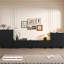 Retro Black Manufactured Wood TV Stands-891255754-891255753