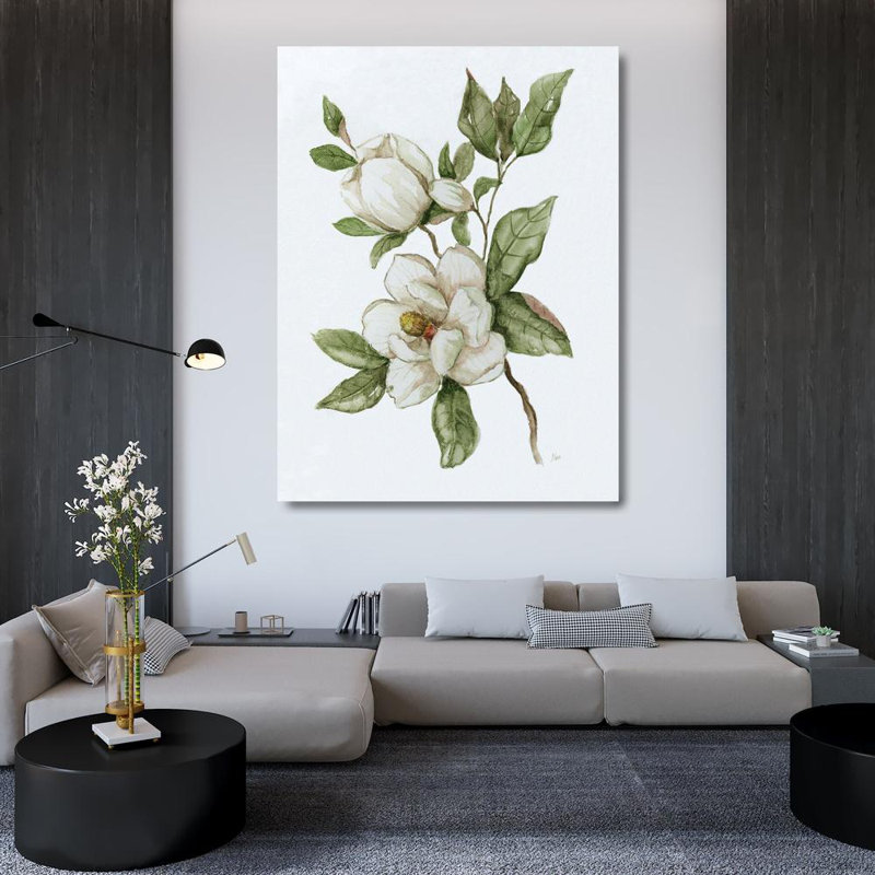 Lark Manor™ Nan Gallery Wrapped Canvas Art Titled: Magnolia Morning II, 47" H x 36" W