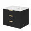 Armoire murale flottante avec double tiroir, lavabo en céramique et trou de robinet simple pour salle de bain moderne-1810570556