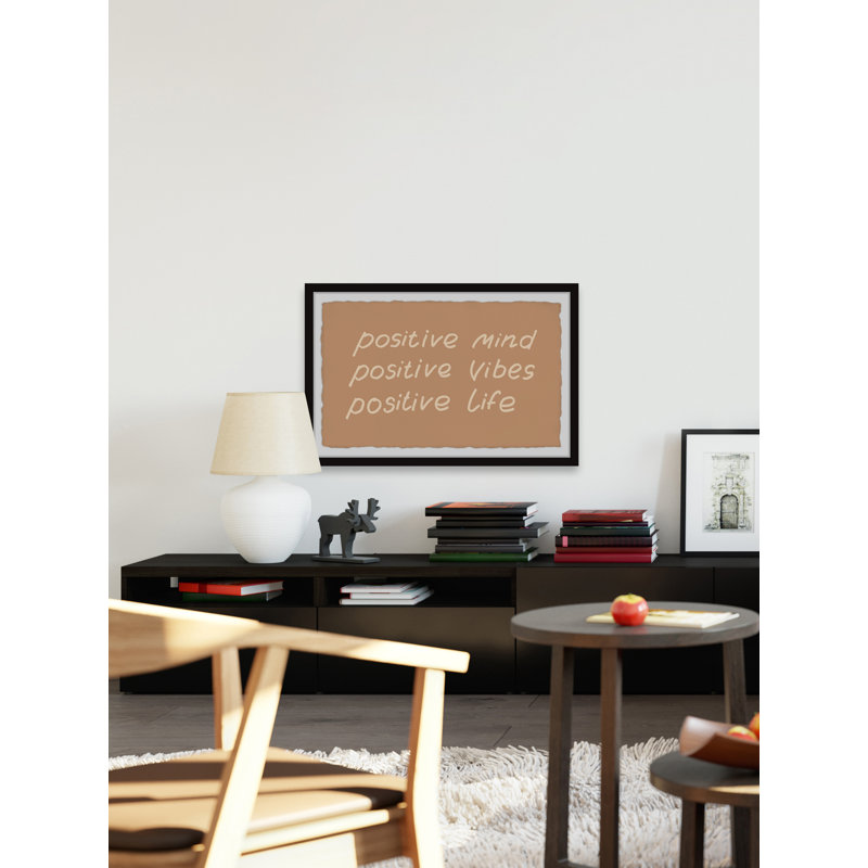 Positive Mind - Single Picture Frame Print, 61cm H x 91cm W x 3.81cm D