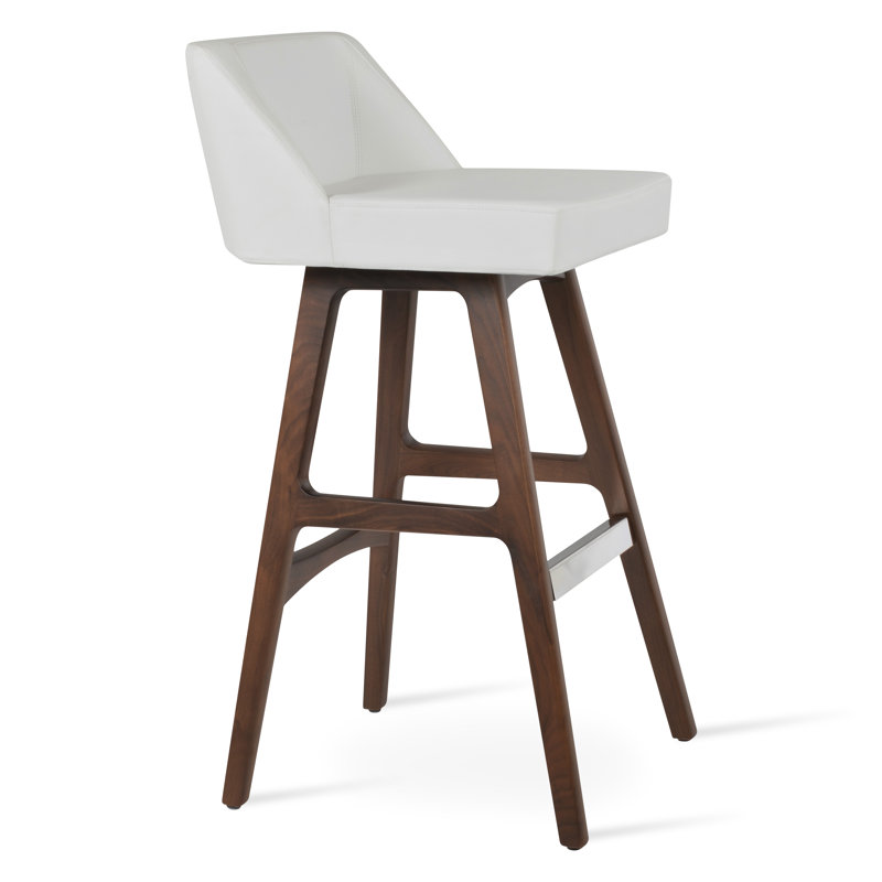 Prisma PR Wood Stool, Bar Stool (32.5" Seat Height)