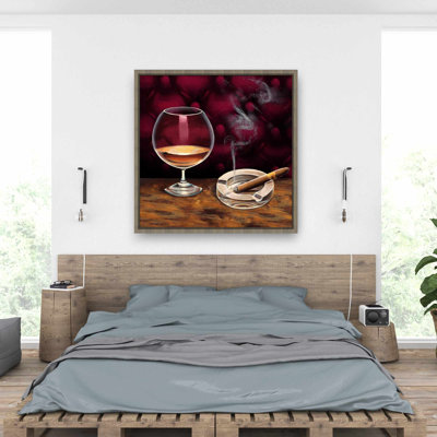 Toile morte avec alcool et cigare | Décoration intérieure