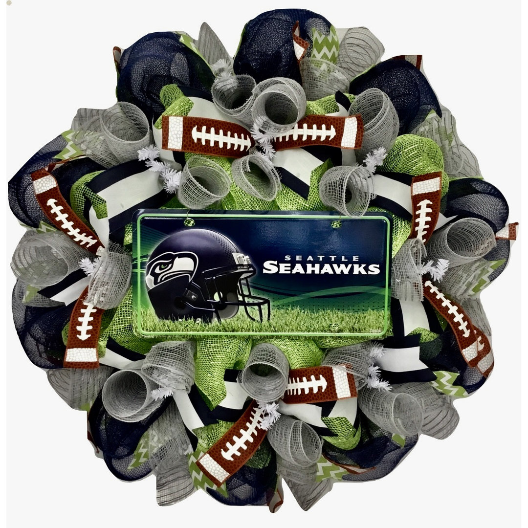 Faux 24'' Wreath What A Mesh NFL 