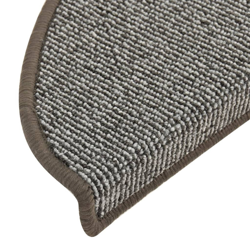 Beaty Non-Slip Stair Tread, Grey, Semi-Circle 21cm x 65cm