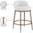 Ferro Hessle Linen Textured Performance Fabric Upholstered Counter Stool-748126243