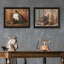 Décoration murale encadrée noire O Rehaussez votre maison. Salon et chambre à coucher. Papier de bois. P 18 po x l 1 po x H 14 po. 5 pièces décoratives. Profondeur de la pièce à transformer. Largeur. Hauteur.