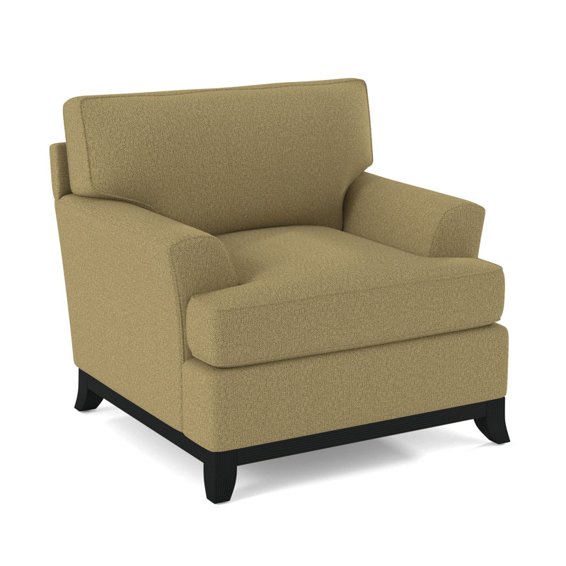 Oaks Way Armchair, Black, White Performance Fabric; 0851-94