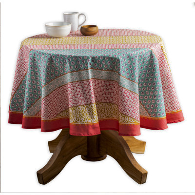 Paisley 100% Cotton Round Christmas Tablecloth