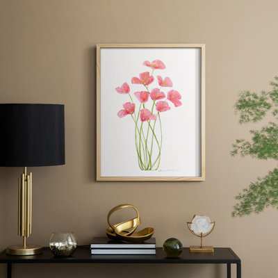 «Intertwined Bouquet I», reproduction encadrée - bois massif