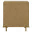Table de chevet 3 tiroirs sable avec ports USB