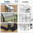 4x4FT Lean to Greenhouse Kit, Polycarbonate Walk-in, Aluminum-Steel Frame, Sliding Door, Roof Vent-125296683-125296684