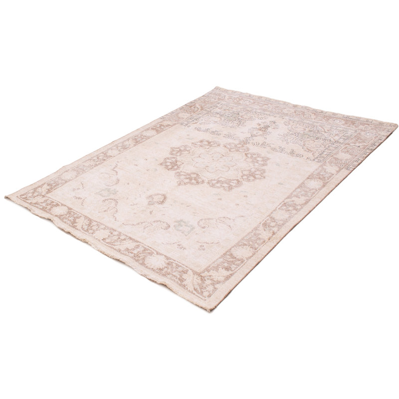 Tapis ivoire Antalya Vintage 6 po 8 po x 9 po 2 po