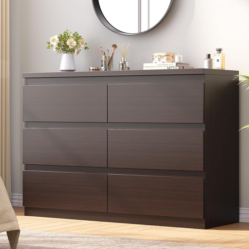 138cm W 6 - Drawer Chest of Drawers, Wenge