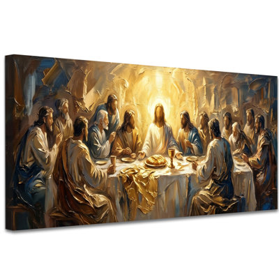 Reproduction d'art sur toile, Jésus, art mural biblique pour chalet