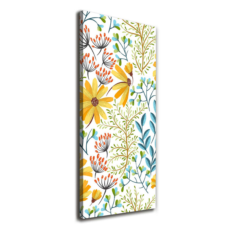 Field Flowers - Wrapped Canvas Print