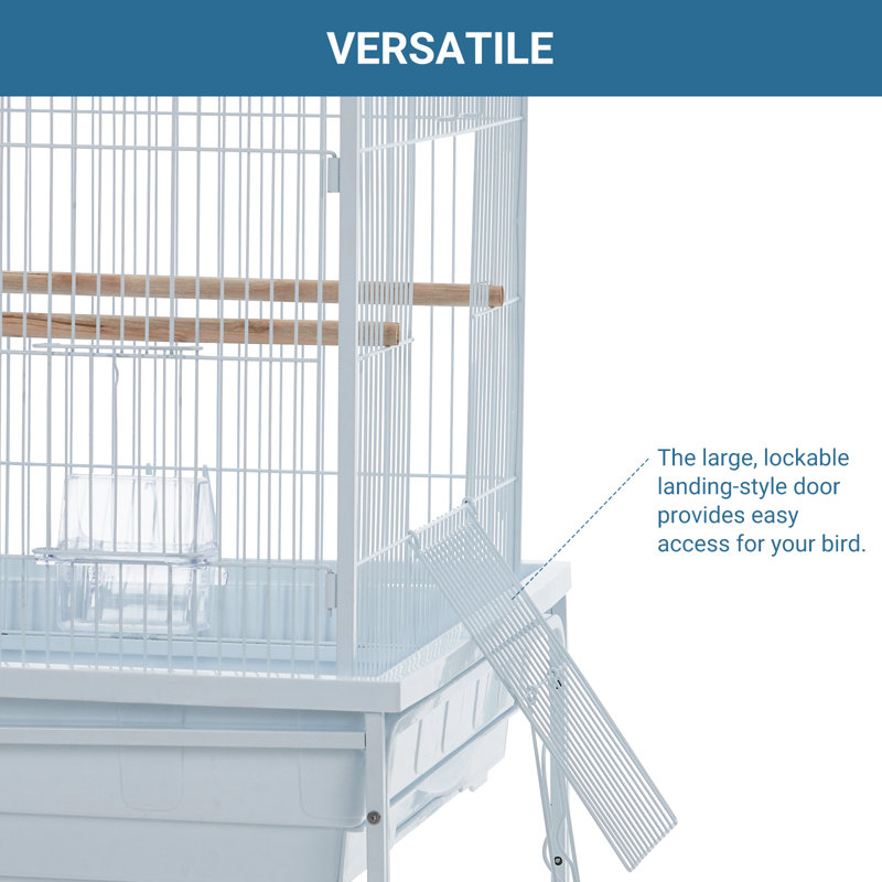138cm Steel Floor Bird Cage