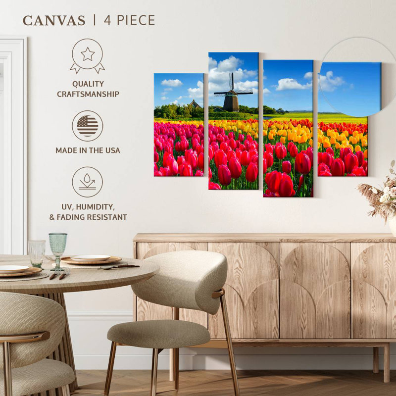 Champ de tulipes Alvord Holland, H 22 po x l 36 po