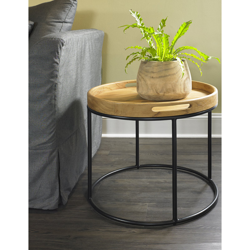 Dassel Solid Wood Top End Table