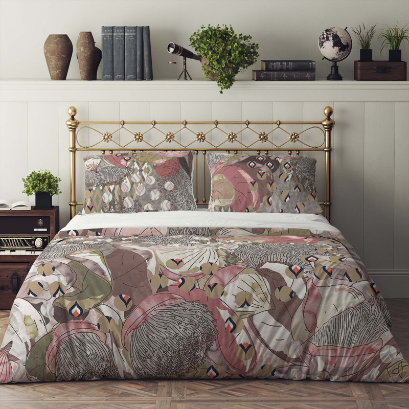 Abstract Duvet Cover, King Duvet Cover + 2 King Shams