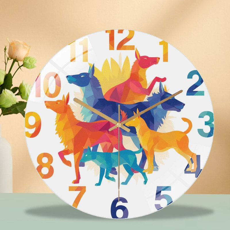 Horloge murale colorée 12 po pour horloge murale