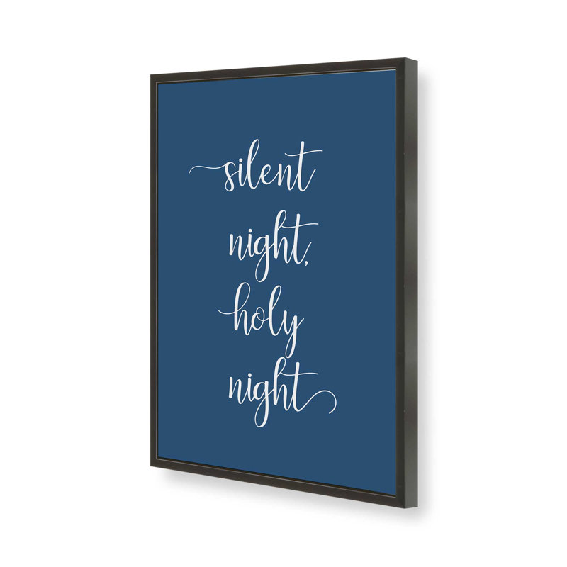 Silent Night Art Print, 12" x 16", Satin Black