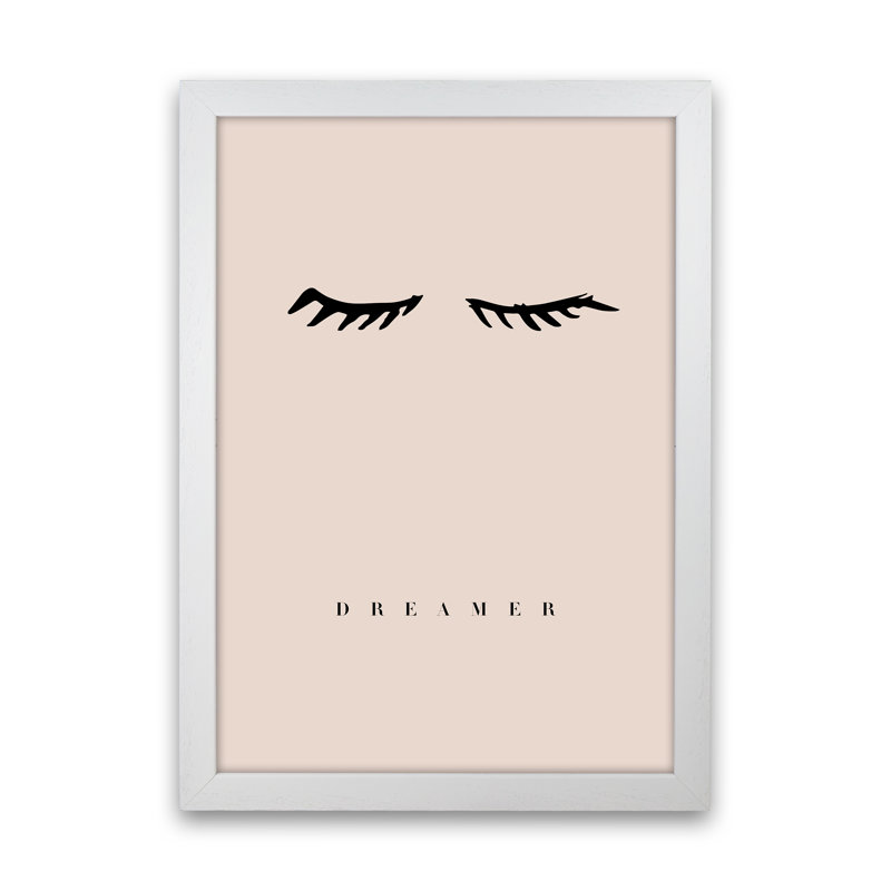 Lashes Dreamer Nude by Planeta444 - Print, White Framed, 46cm H x 34cm W x 3cm D