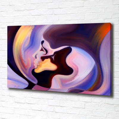Abstraction 1 Piece Wrapped Canvas Wall Art