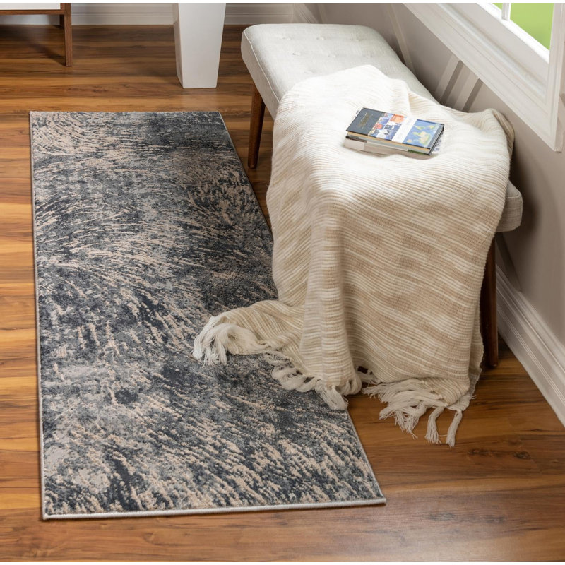 Abstract Indoor Rug, Runner 2' x 12'