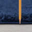 Tapis bleu marine à poils longs Babich-689258362