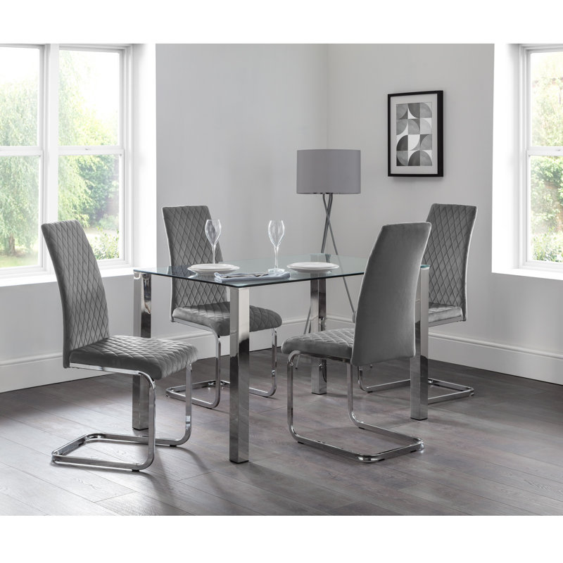 Savana Upholstered Dining Chair, Grey