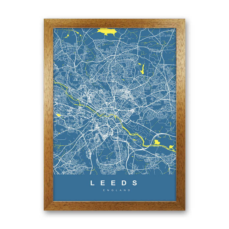 Leeds II - Print, 34cm H x 25cm W x 3cm D, Brown Paper