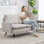 55" Loveseat Sofa with Button Tufted Back Steel Legs for Bedroom