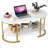 2-Tier Wooden Accent Table w/Spacious Tabletop Open Storage Shelf for Room-1710903758-1710903757