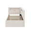 Lit plateforme simple tapissier avec ports USB, ceinture à DEL et lit gigogne-150171581