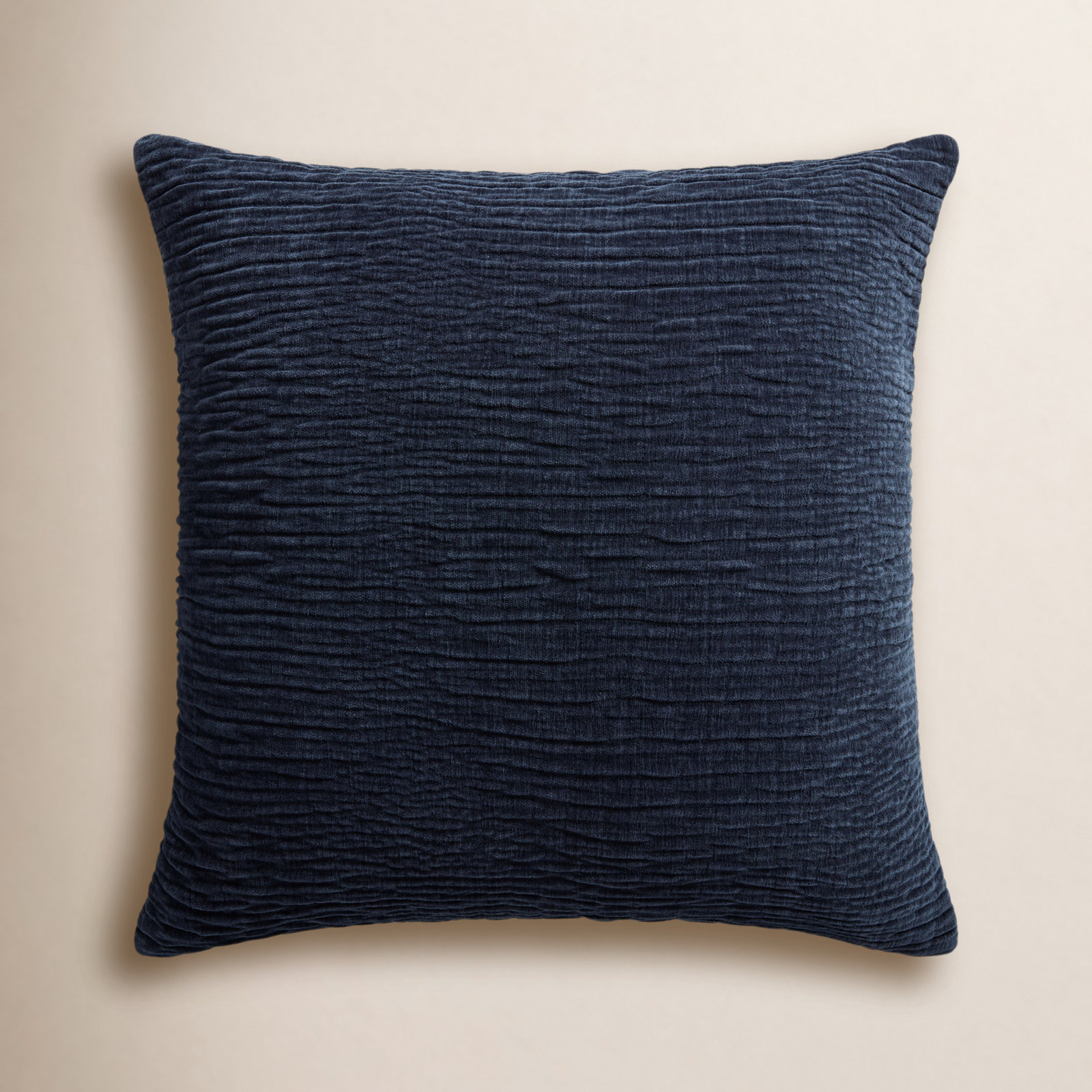 Edan Throw Pillow, Navy, Polyester/Polyfill, 22"H x 22"W