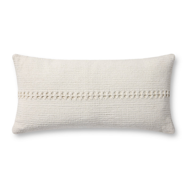 Chris Loves Julia Harvey Throw Pillow Cover, White, 27'H x 12"W x 0.5"D