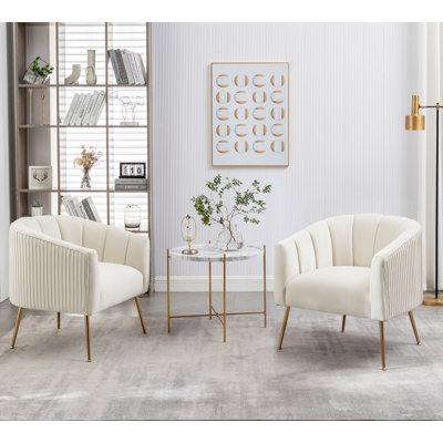 Mariantonietta Velvet Barrel Chair